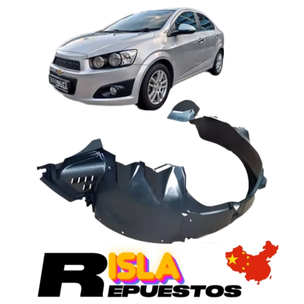 Guardafango Delantero Izquierdo Para Chevrolet Sonic 2012 2016 1.6